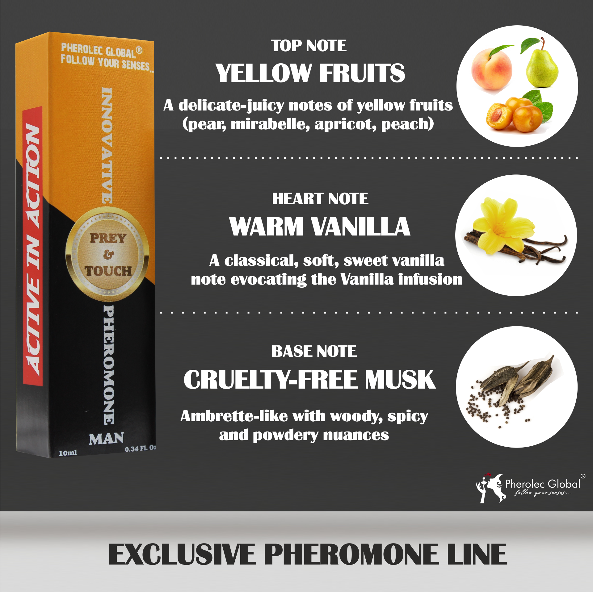 yellow fruits warm vanilla cruelty-free musk italian sumer hidden in an elegant bottle