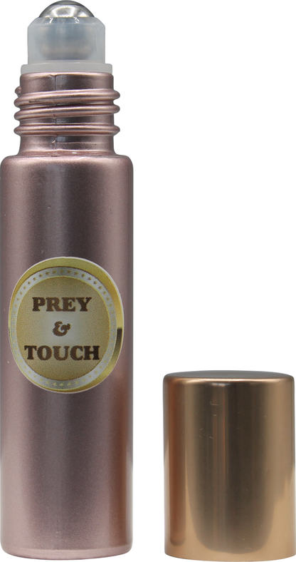 handy easy to use rose gold roll-on bottle prey&touch 10ml